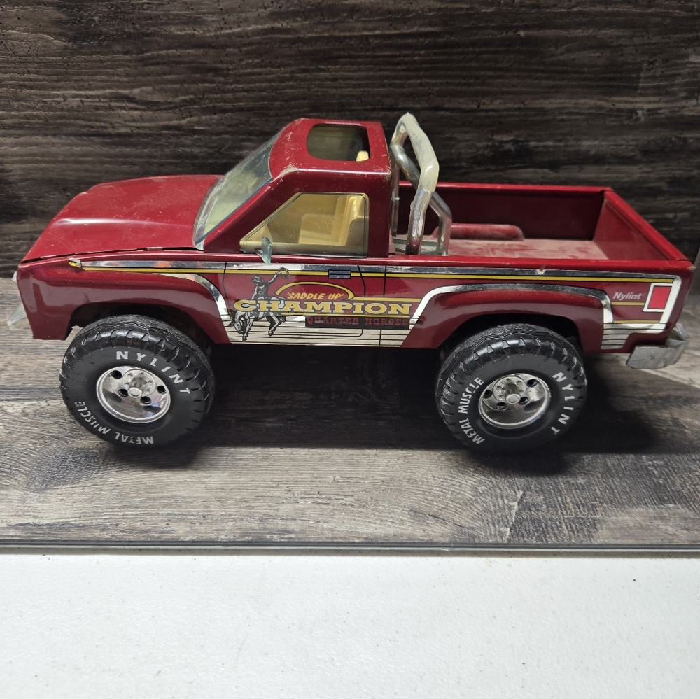 Vintage Nylint Saddle up Champion Quarter Horse‎ Truck Made In USA